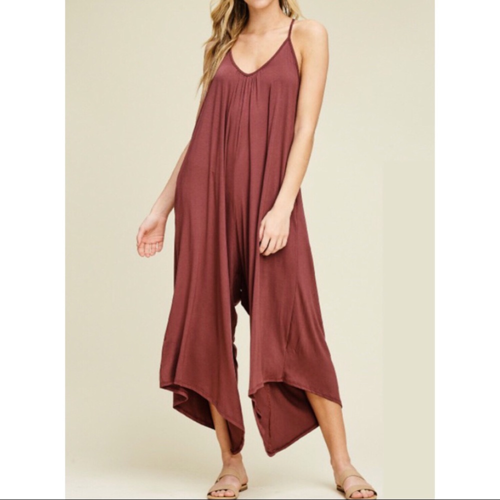 💥FINAL PRICE DROP💥 Flowy Jumper Romper Racerback - Picture 2 of 6